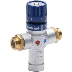 SAPHO - Termostatický regulátor teploty vody, 1/2", 30-60 stupňů, zpětné klapky TMT12MPM