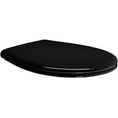 GSI - CLASSIC WC sedátko, Soft Close, Quick Release, černá/chrom MSC87CN20