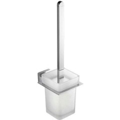 AQUALINE - APOLLO WC štětka závěsná, mléčné sklo, chrom 1416-08