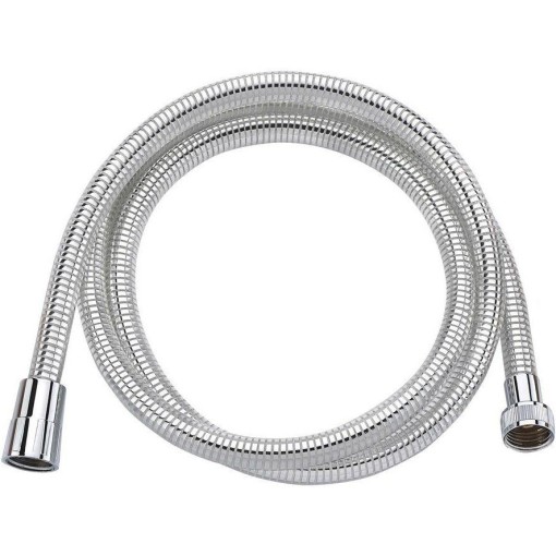 AQUALINE - LASER plastová sprchová hadice, 150cm, chrom/bílá 11150