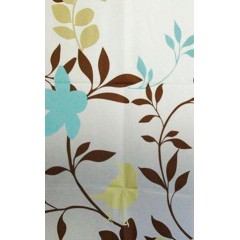 AQUALINE - Sprchový závěs 180x180cm, PEVA, květovaný ZV012