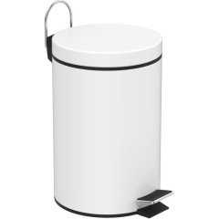 AQUALINE - SIMPLE LINE odpadkový koš kulatý 3l, bílá mat 28103