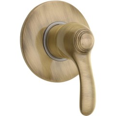 SAPHO - KIRKÉ podomítková sprchová baterie, 1 výstup, bronz KI41B