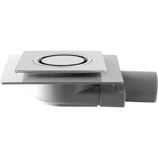 Omp Tea - TIRANA podlahová vpust boční 150x150, DN50, chrom 2665.695.8