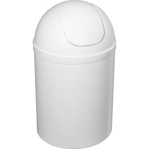 AQUALINE - Odpadkový koš výklopný, 5l, plast, bílá 20309