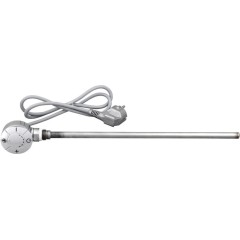 AQUALINE - Topná tyč s termostatem, rovný kabel, 300 W, chrom LT67443
