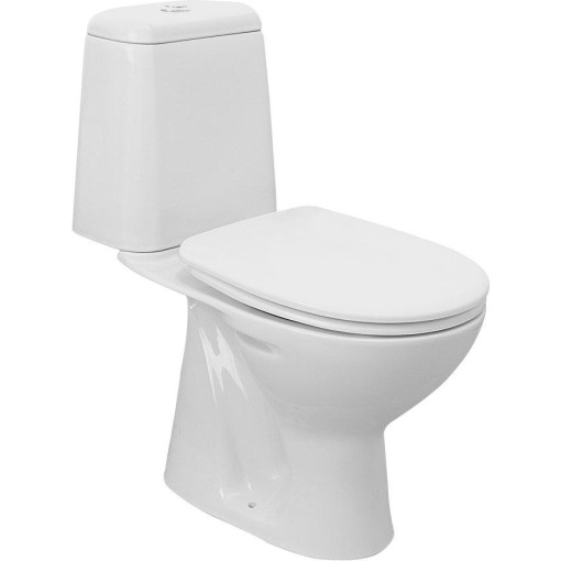 AQUALINE - RIGA WC kombi, dvojtlačítko 3/6l, spodní odpad, bílá RG801