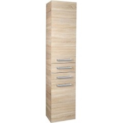 AQUALINE - VEGA skříňka vysoká 35x184x31cm, dub platin VG985
