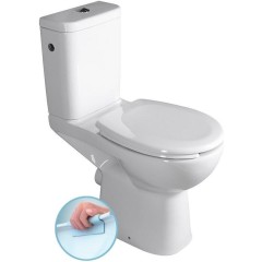 SAPHO - HANDICAP WC kombi zvýšený sedák, Rimless, zadní odpad, bílá K11-0221