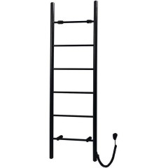 SAPHO - KARBO elektrický sušák ručníků, kulatý, 500x1600, 120 W, černá mat KB905