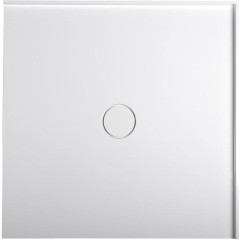 POLYSAN - MIRAI sprchová vanička z litého mramoru, čtverec 90x90x1,8cm, bílá 73165