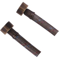 SAPHO - Flexibilní nerezová hadice FxF 1/2"x1/2", 40cm, bronz 33413