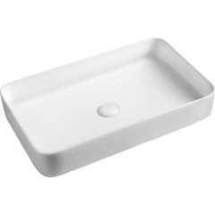 SAPHO - BLADE keramické umyvadlo na desku, 65x40cm, bílá WH051