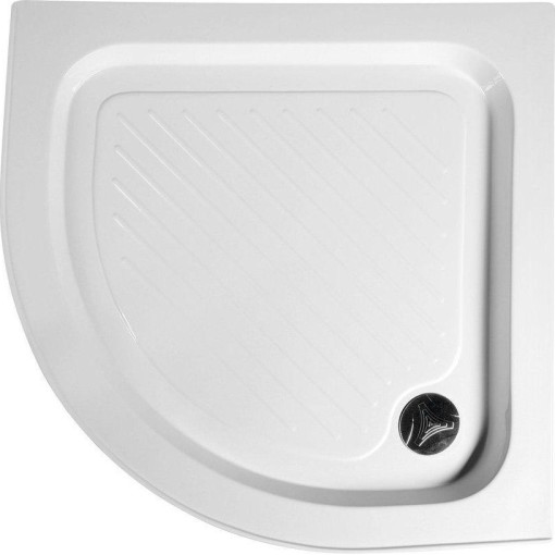 AQUALINE - Sprchová samonosná vanička akrylátová, čtvrtkruh 80x80x15cm BTTR80
