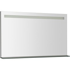 SAPHO - BRETO zrcadlo s LED osvětlením a policí 100x60,8cm BT100
