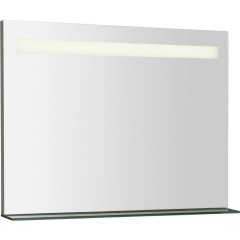 SAPHO - BRETO zrcadlo s LED osvětlením a policí 80x60,8cm BT080