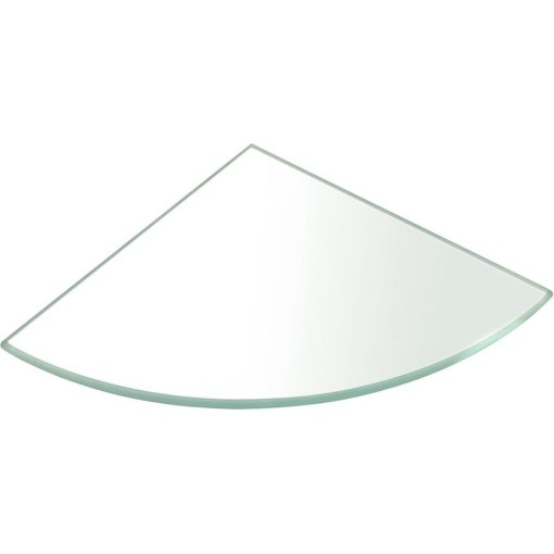 SAPHO - Rohová polička 200x200x8, čiré sklo 23487