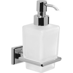 Gedy - COLORADO dávkovač mýdla, 230 ml, mléčné sklo, chrom 6981