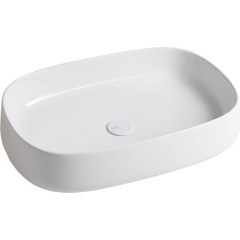 SAPHO - JUMPER keramické umyvadlo na desku, 60x40cm, bílá WH070