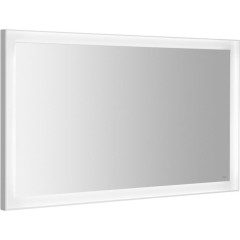 SAPHO - FLUT zrcadlo s LED podsvícením 120x70cm, bílá FT120