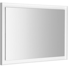 SAPHO - FLUT zrcadlo s LED podsvícením 100x70cm, bílá FT100