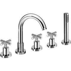 SAPHO - AXIA pětiprvková baterie na okraj vany, sprcha Link, chrom 532