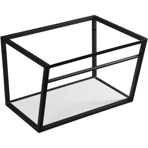 SAPHO - SKA konzole s policí 600x400x460, černá mat SKA101