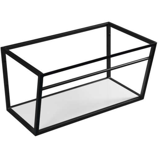 SAPHO - SKA konzole s policí 750x400x460, černá mat SKA102