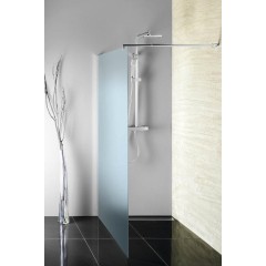 AQUALINE - WALK-IN zástěna jednodílná k instalaci na zeď, 800x1900 sklo Brick WI080