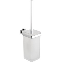 SAPHO - AIDA WC štětka závěsná, mléčné sklo, chrom AI008