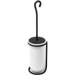 SAPHO - REBECCA WC štětka na postavení, keramika, černá mat CC010
