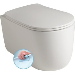 KERASAN - NOLITA závěsná WC mísa, Rimless, 35x55cm, bílá 531401