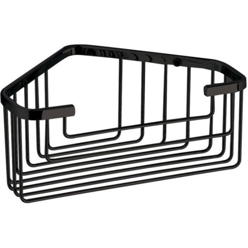 Gedy - SMART rohová polička do sprchy, 200x80x151, černá mat 2483-14