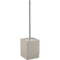 Gedy - QUADROTTO WC štětka na postavení, tortora QU3366