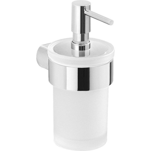 Gedy - PIRENEI dávkovač mýdla 110 ml, mléčné sklo, chrom PI8113