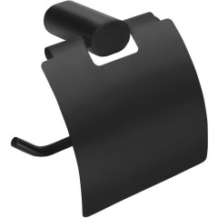 SAPHO - FLORI držák toaletního papíru s krytem, černá mat RF007/15