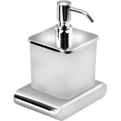 SAPHO - FLORI dávkovač mýdla, 300ml, mléčné sklo, chrom RF019