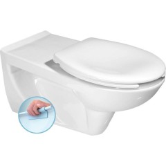 SAPHO - HANDICAP závěsná WC mísa, prodloužená, Rimless, 37,5x73cm, bílá K670-002