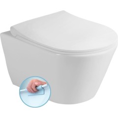 SAPHO - AVVA závěsná WC mísa, Rimless, 35,5x53cm, bílá 100314