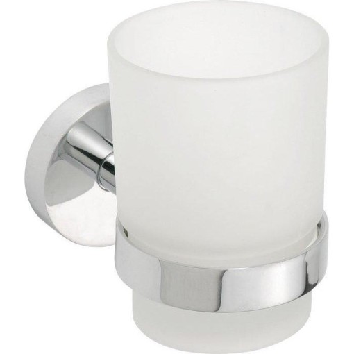 SAPHO - X-ROUND sklenka, mléčné sklo, chrom XR903