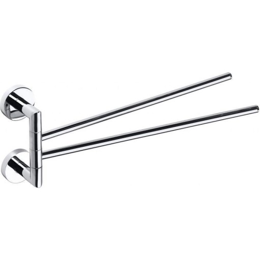 SAPHO - X-ROUND dvojitý držák ručníků otočný 380, chrom XR403