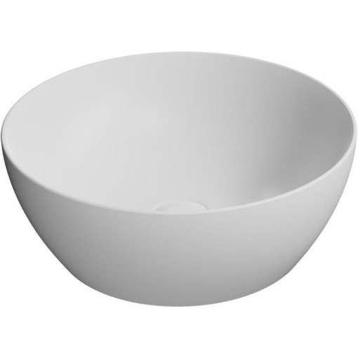 GSI - PURA keramické umyvadlo na desku, průměr 42cm, bílá mat 885109