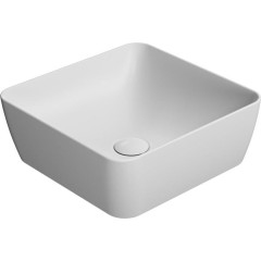 GSI - SAND/NUBES keramické umyvadlo na desku 38x38cm, bílá mat 903809