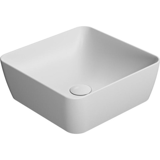 GSI - SAND/NUBES keramické umyvadlo na desku 38x38cm, bílá mat 903809