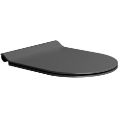 GSI - WC sedátko, SLIM, Soft Close, Quick Release, černá mat/chrom MS86CSN26