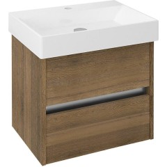 SAPHO - NIRONA umyvadlová skříňka 57x51,5x43 cm, dub Sherwood NR060-1515