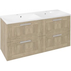 SAPHO - AMIA dvojumyvadlová skříňka 119x60x45cm, dub Texas AM120-2020