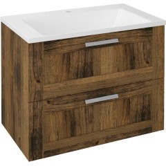 SAPHO - AMIA umyvadlová skříňka 74,5x60x45cm, dub Collingwood AM075-1919