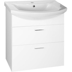 AQUALINE - ZOJA umyvadlová skříňka zásuvková 61,5x74x32cm, bílá 51061A