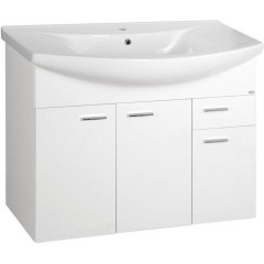 AQUALINE - ZOJA umyvadlová skříňka 93x74x34cm, bílá 51094A